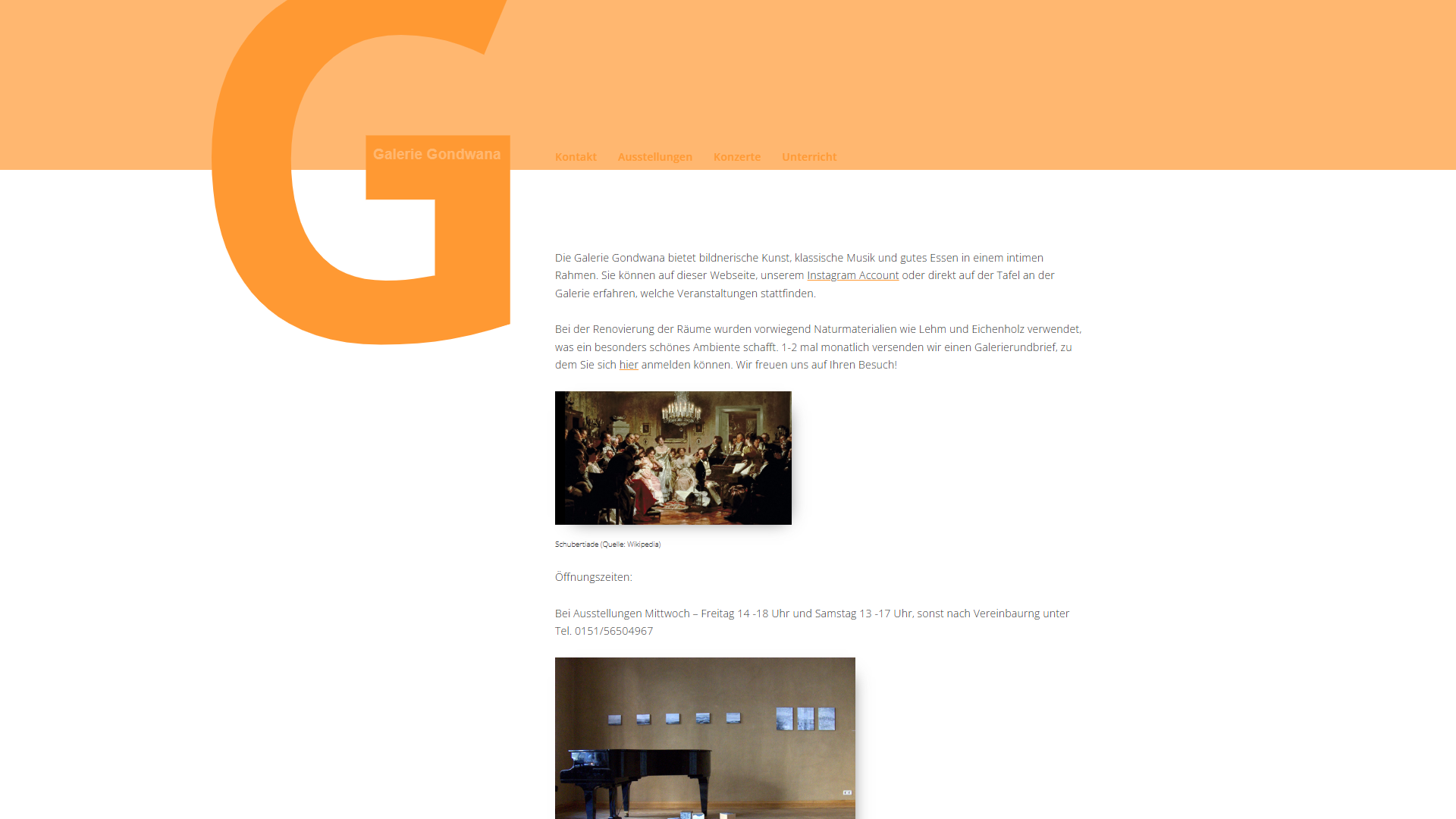 Galerie Gondwana Website